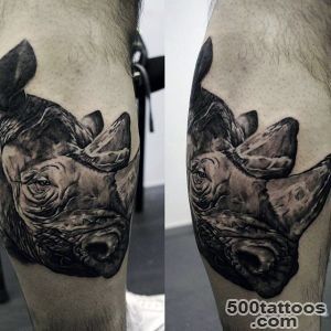 90 Rhino Tattoo Designs For Men   Cool Rhinoceros Ink Ideas_22