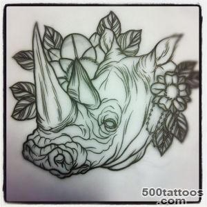 rhino tat on Pinterest  Rhinos, Elephant Tattoos and Inked Magazine_23