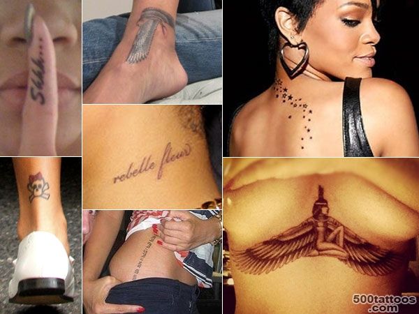 All 19 Of Rihanna#39s Tattoos Up Close   The Frisky_8