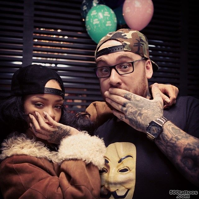 Bang Bang Talks Rihanna#39s Tattoo Cover Up and the Mistake She ..._45