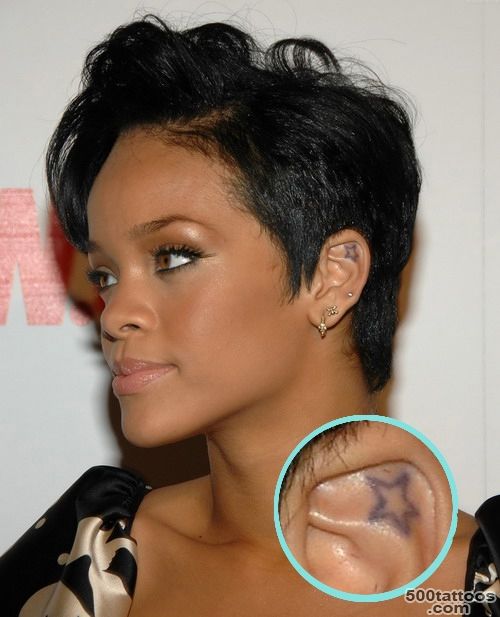 Celebrity Tattoo   Feminine Rihanna Tattoos Ideas  Design Art_36