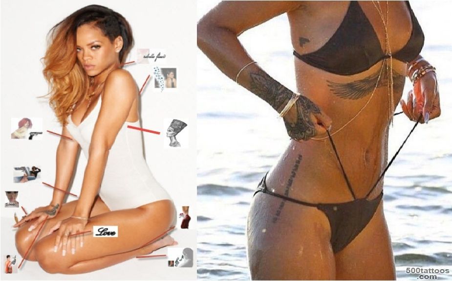 Discover The Secrets Behind 18 Of Rihanna#39s Tattoos   Ritely_21