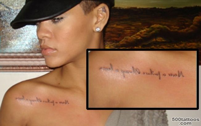 Rihanna#39s Tattoos Sanskrit Prayer   Rihannas Tattoos Sanskrit   16_7