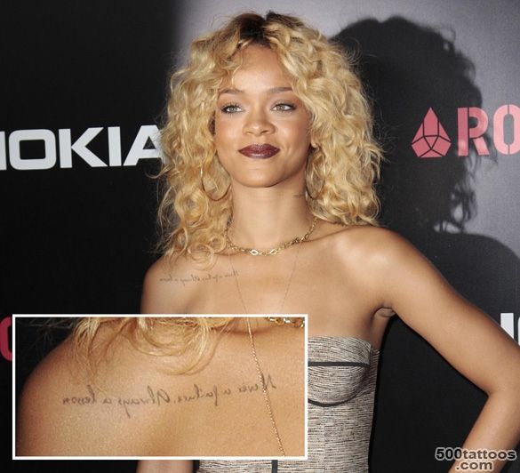 Rihanna Tattoos and Their Meanings_6
