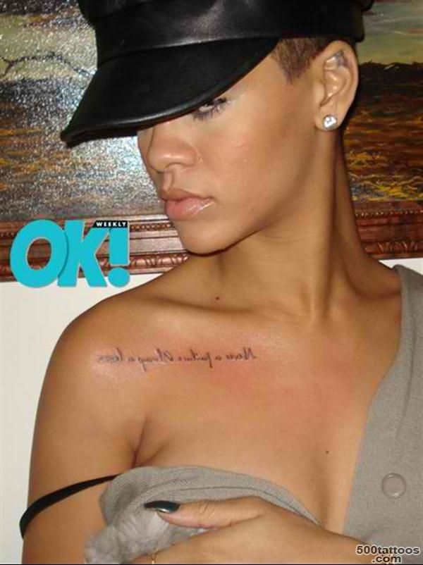 Rihanna Tattoos – Photos and Explanation_9