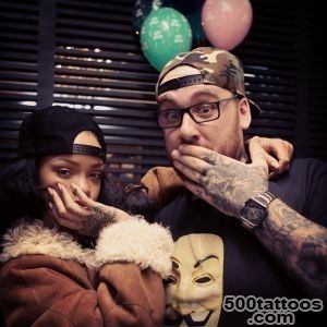 Bang Bang Talks Rihanna#39s Tattoo Cover Up and the Mistake She _45