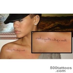 Rihanna#39s Tattoos Sanskrit Prayer   Rihannas Tattoos Sanskrit   16_7