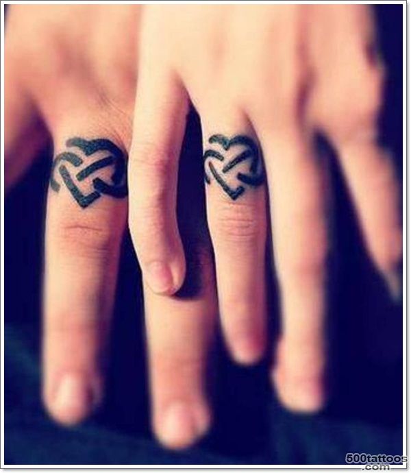 40 Of The Best Wedding Ring Tattoo Designs_15