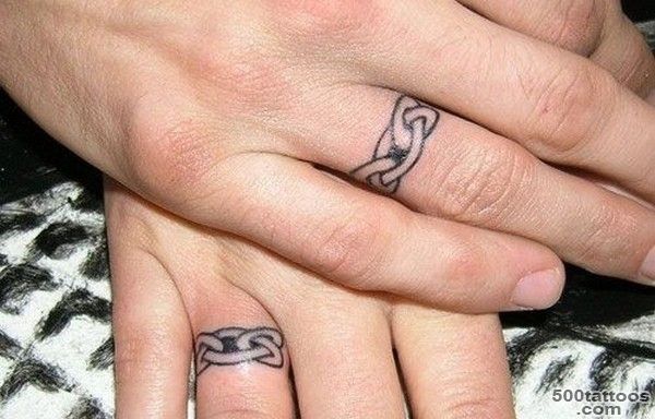 148 Sweet Wedding Ring Tattoos_2