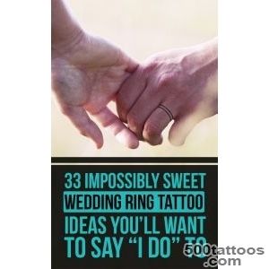 33 Impossibly Sweet Wedding Ring Tattoo Ideas You#39ll Want To Say _32