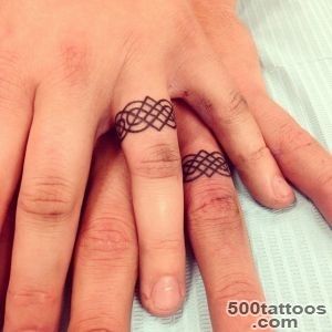 35 Romantic Wedding Ring finger Tattoo designs and ideas_4