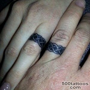 148 Sweet Wedding Ring Tattoos_8