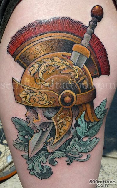 Roman Gladiator Sleeve Tattoo  Tattoos  Pinterest  Gladiators ..._35