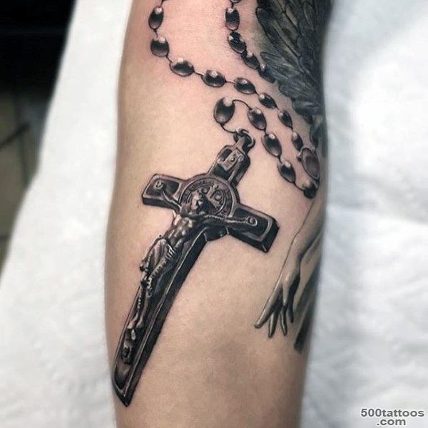 100 Rosary Tattoos For Men   Sacred Prayer Ink Designs_2