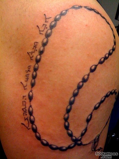 Rosary Tattoos  Ideas, Meaning amp Rosary Beads Tattoo Designs_46