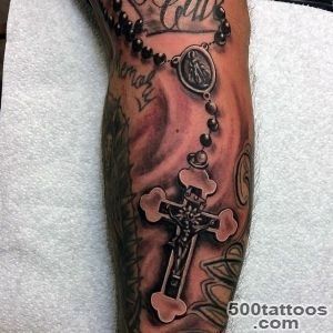 100 Rosary Tattoos For Men   Sacred Prayer Ink Designs_9