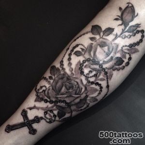 Kat Von D on Twitter roses+rosary tattoo I did tonite httpt _42