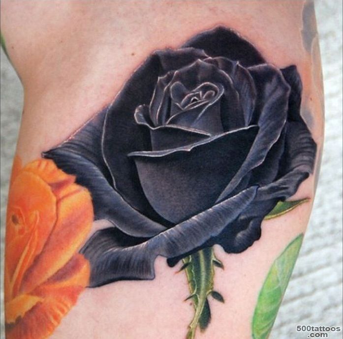 30 Black Rose Tattoo Designs, Images And Picture Ideas_33
