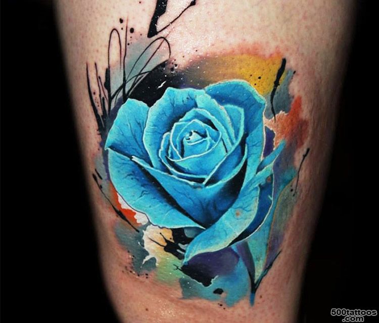 Blue Rose tattoo by Lehel Nyeste  No. 1027_47