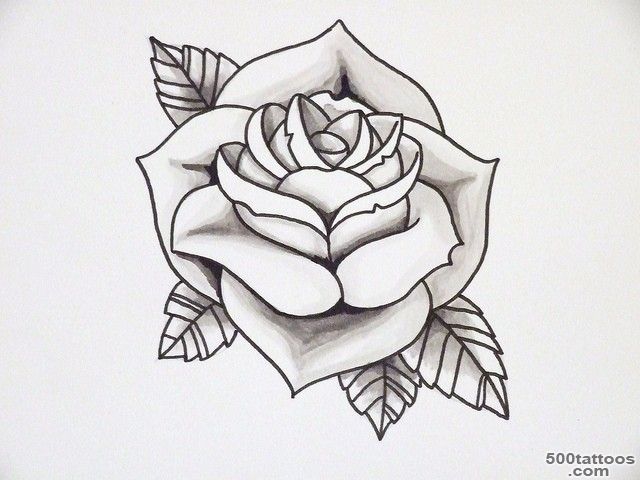 Outline of rose tattoo  Tattoo Collection_2