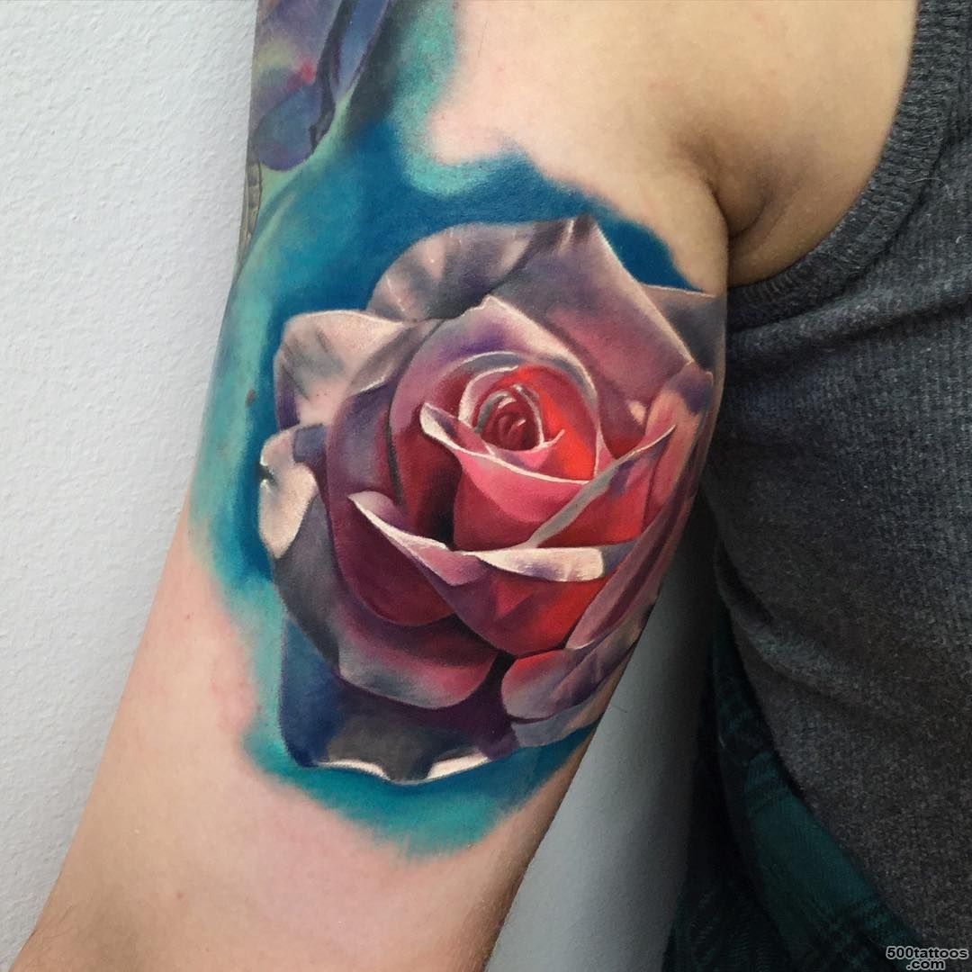 Realistic Rose Tattoo  Best Tattoo Ideas Gallery_25