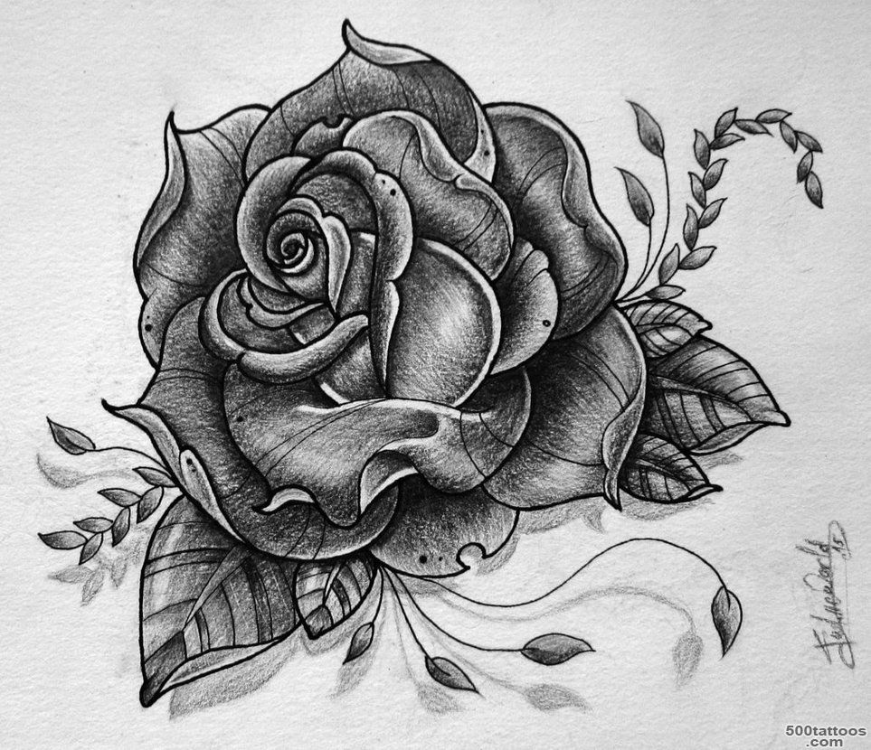 Rose tattoo design by gabchik on DeviantArt_11