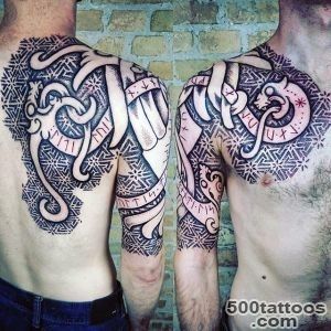 80 Rune Tattoos For Men   Germanic Lettering Design Ideas_40