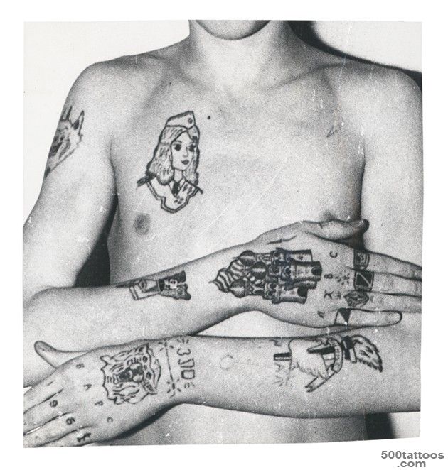 Ornamental russian tattoo featuring delicate execution on the ribs