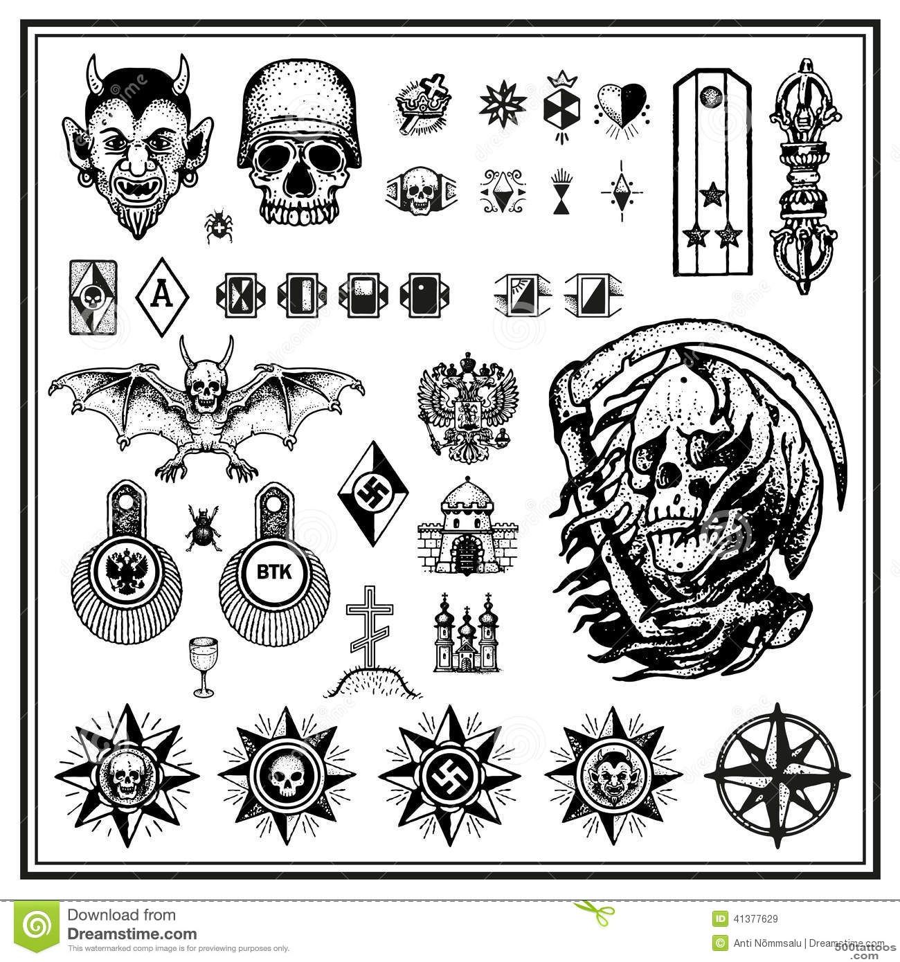 Black and grey russian tattoo with intricate linework on the collarbone