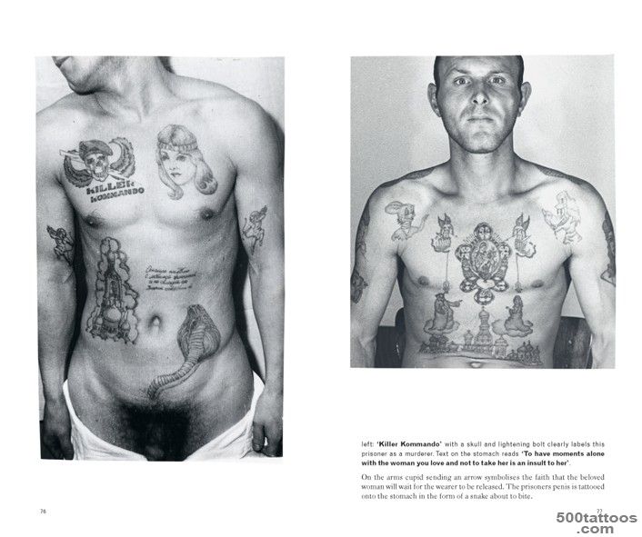 Detailed russian tattoo in blackwork style on the ankle