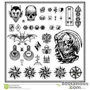 Russian Criminal Tattoo Big Vector Set Of Tattoo Stock Vector _9
