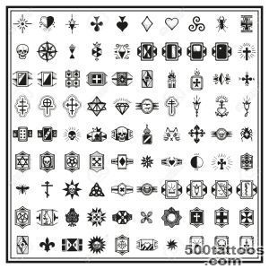 Artistic russian tattoo in watercolor style on the thigh