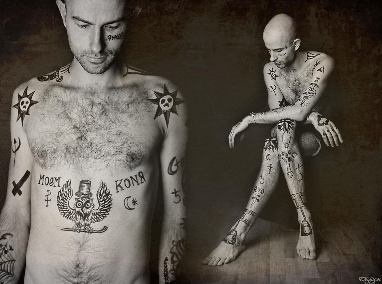 In Russian Prisons Tattoos Tell Stories, Indicate Rank ..._30