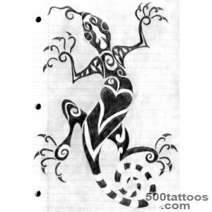 Tribal Salamander Tattoo Drawing By Wind Flower_20