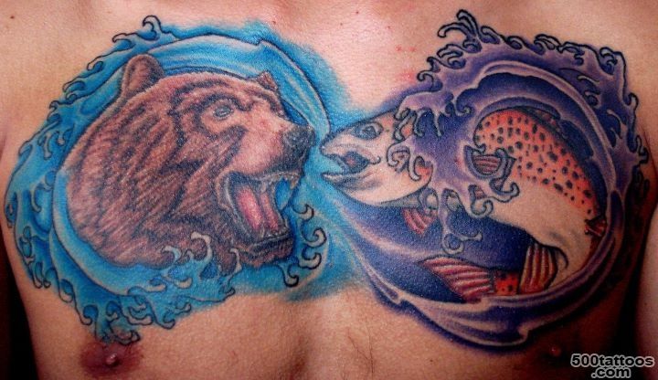 Pin Salmon Black Bear Tattoo on Pinterest_17