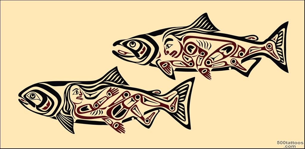 Salmon Design  Tattoo_5