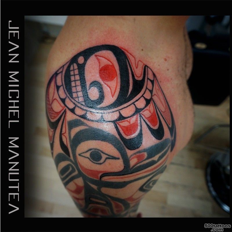 tatouage polynesien polynesian tattoo haida sun haida salmon_26