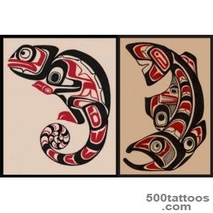 Pin Salmon Tattoo Haida By on Pinterest_35