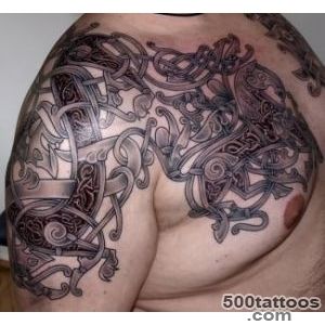 Scandinavian Darksun Tattoo On Full Back_20