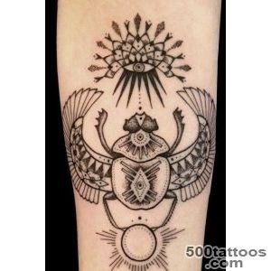 Black ink scarab bug tattoo   Tattooimagesbiz_7