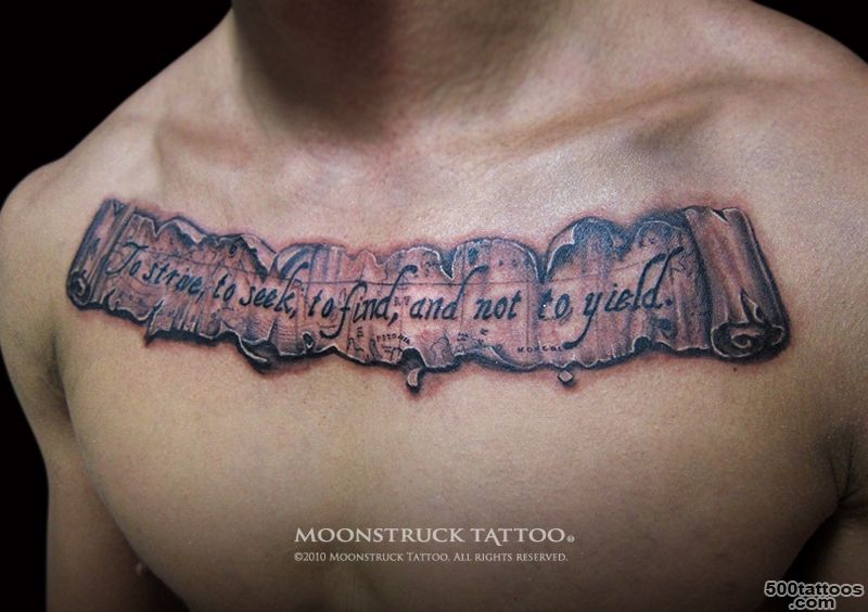 Memorial Scroll Tattoo On Right Back Shoulder   Tattoes Idea 2015 ..._41