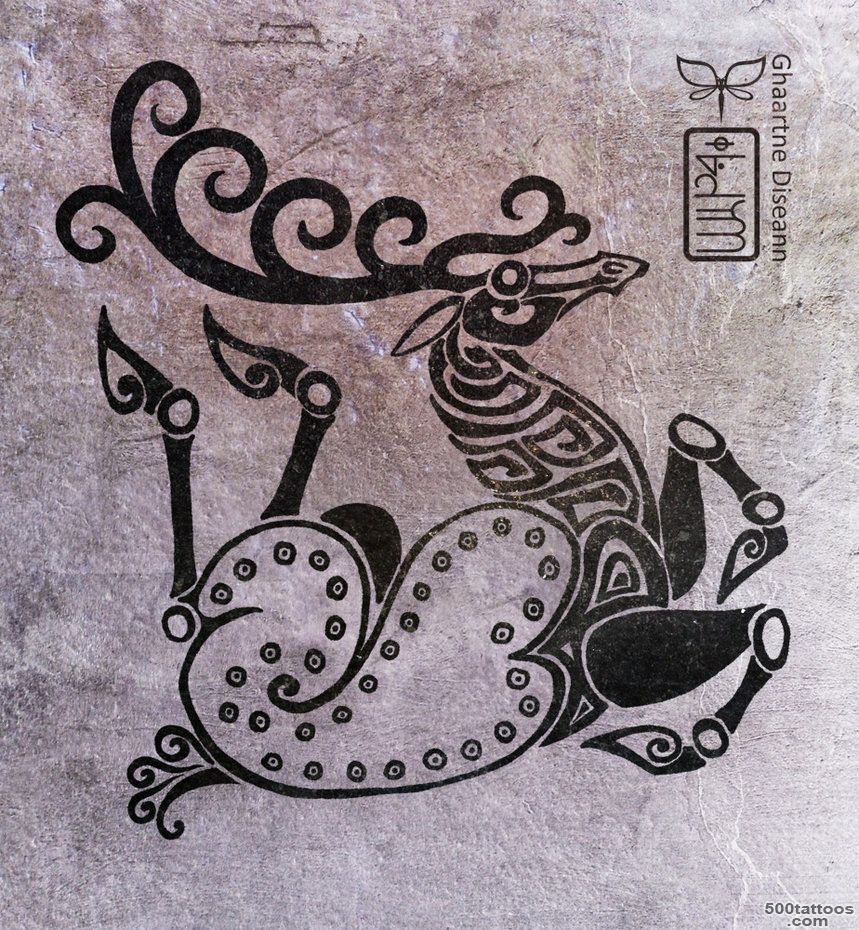 Twisted Deer in Scythian tattoo style by diseann on DeviantArt_27