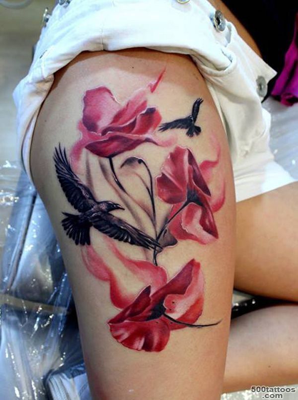 101 Sexiest Thigh Tattoos for Girls_3