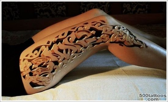 150+ Sexy Thigh Tattoos for Women (Mind Blowing PICTURES)_17
