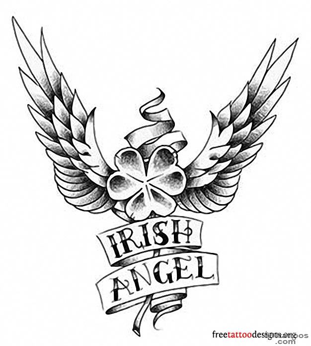 77-Irish-Tattoos--Shamrock,-Clover,-Cross,-Claddagh-Tattoo-Designs_22.jpg