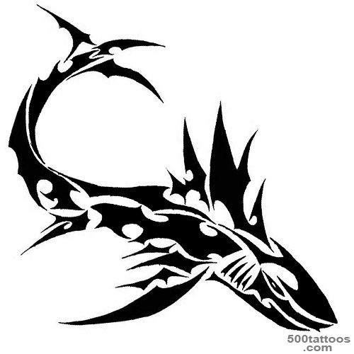 15 Awesome Tribal Shark Tattoos  Only Tribal_24
