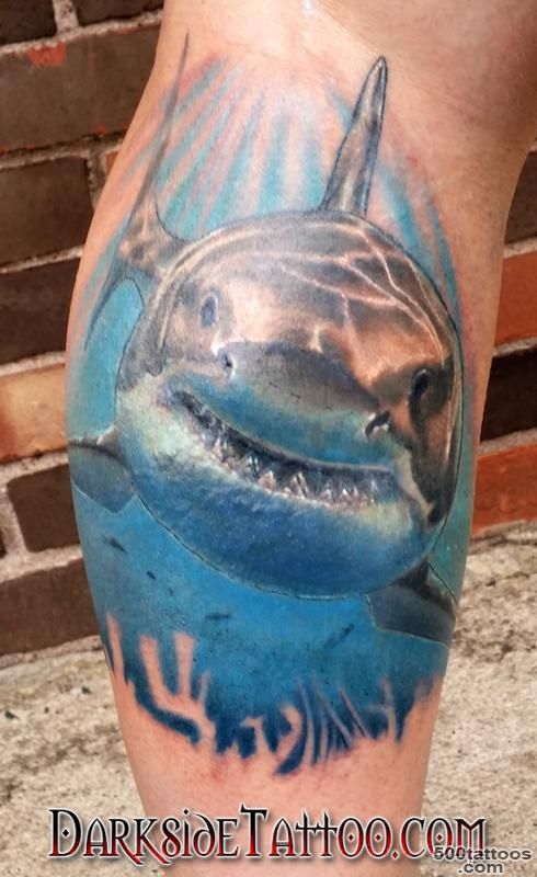 Darkside Tattoo  Tattoos  Dave Racci  Color Great White Shark ..._38