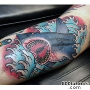 90 Shark Tattoo Designs For Men   Underwater Food Chain_11
