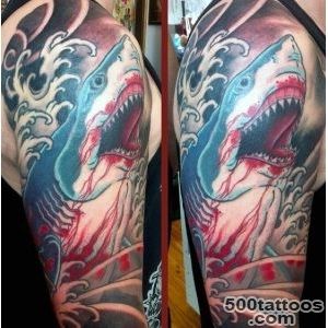 90 Shark Tattoo Designs For Men   Underwater Food Chain_15