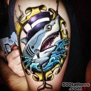 90 Shark Tattoo Designs For Men   Underwater Food Chain_26